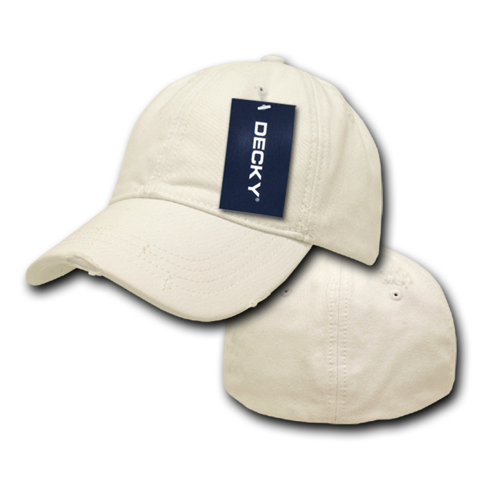 DECKY Fitted Vintage Washed Polo Hats 