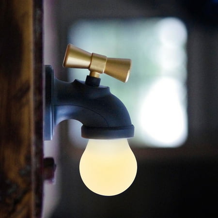 

LED Inductive Faucet Nightlight USB Charging Faucet Lamp With Voice Control Eye Voice Control Lamp Induction Wall Lamp Features For Bedroom Corridor Courtyard