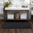 thumbnail image 3 of Mohawk Cotton Bath Mat Soft Absorbent Quick Dry Machine Washable Bathroom Mat, Charcoal, 24" x 60", 3 of 7