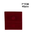 thumbnail image 1 of Jewelry Pouch Storage Bag Packaging Sack Dustproof Multipurpose Attractive Non-scratches Party Accessories Practical Attractive Display Wine Red 7*7CM, 1 of 8