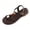 Coffee Sandals for Women, variant on Shell Bead Thong Slingback Flat Sandal Women Boho Casual Summer Footwear Black 39