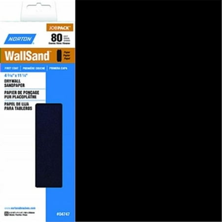 

Norton WallSand 11-1/4 in. L X 4-3/16 in. W 80 Grit Silicon Carbide Drywall Sandpaper 25 pk