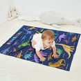 thumbnail image 2 of Colorful Dinosaurs Names Chart Pattern Blanket,Comfortable Soft Lamb Wool Throw Blanket,All Season,Warm Lightweight Blankets for Sofa Bed Couch Living Room Chair,30"x40", 2 of 4