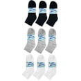 thumbnail image 1 of 9 pares de calcetines tobilleros para diabéticos, para circulación, para mujeres y hombres, tallas 9-11, 1 of 6