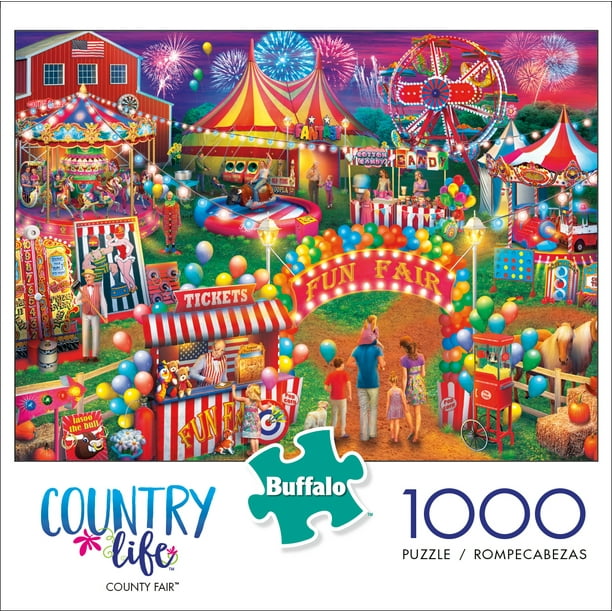 Buffalo Games Country Life County Fair 1000 Piece Jigsaw Puzzle Walmart Com Walmart Com