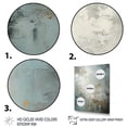 thumbnail image 3 of Designart "Lunar Surface in Minimalism Grey V" Abstract Canvas Wall Art - Modern Grey Tachisme Entryway Wall Art, 3 of 6