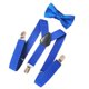 thumbnail image 5 of Tirantes elásticos ajustables en forma de Y para hombre con pajarita Azul, 5 of 9