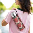 thumbnail image 6 of 20 Oz Pink Strawberry Plants Fruit Coffee Tumbler Double Wall Insulated Stainless Steel Water Bottle | Metal Reusable Thermoses Flask with Cup Cap | Leak & Sweat Proof with Anti-Dust Lid, 6 of 7
