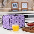 thumbnail image 6 of Uemuo Violet Print Toaster Cover 2 Slice, Small Kitchen Appliance Covers, Toaster Oven Cover with Loop, Bread Machine Cover Dust Cover Protection, 6 of 7