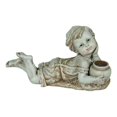 thumbnail image 1 of S SERENABLE Child Statue Creative Garden Statue with Solar Light for Home Indoor Balcony Lying Down boy, 1 of 9
