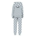 thumbnail image 4 of TEAJOPSUU Boys Girls Athletic 2 Piece Sweatsuits Soft Fleece Lined Pullover Hoodie & Joggers Solid Warm Activewear Clothing Sets for Kids 4-15 Years C-Gray, 4 of 5