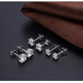 thumbnail image 2 of ADIRFINE 925 Sterling Silver Brilliant Round Cubic Zirconia Stud Earrings, 2 of 5