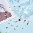 thumbnail image 4 of 16pcs 8 styles Transparent Glass Connector Charms with Light golden Tone Brass Findings Faceted Rhombus & Flat Round Mixed color 11~12x7~7.5x4~5mm Hole: 1~1.2mm Side Length: 5mm 2pcs/style, 4 of 5