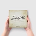 thumbnail image 4 of Zomyto 7x7 In Inspirational Bible Verse It Is Well With My Soul Wooden Box Sign Psalm 62:5 Scripture Desk Decor, 4 of 7