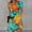 Green, variant on Casual Summer Dresses for Women Fashion Print Cute Mini Dress Elegant Short Sleeve A Line Dresses Keyhole Neckline Dress
