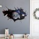 thumbnail image 1 of 3D Planet Galaxy Astronaut Wall Stickers, Removable Universe Outer Space Spacecraft View Window Wall Decals for Kids Children Bedroom Living Room Dec, 1 of 4