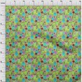 thumbnail image 4 of oneOone Polyester Spandex Light Green Fabric Abstracts Sewing Material Print Fabric By The Yard 56 Inch Wide, 4 of 5