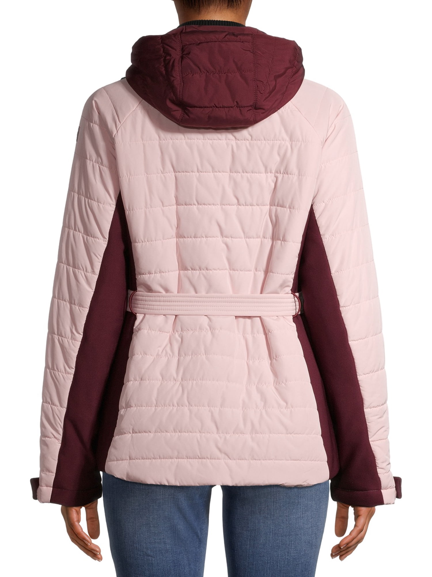 Swiss Tech Women's Belted Ski and Snowboard Jacket with Hood