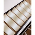 thumbnail image 7 of Stair Treads for Wooden Steps, Beige White Ombre Peel and Stick Stair Treads with Adhesive, Country Minimalist Abstract Gradient Non Slip Indoor Stairs Runner Rugs Mats for Elders Dogs 8"x30"7PCS, 7 of 7