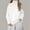 White, variant on DuoJiaJ Sweaters for Women Winter Pullover Turtleneck Oversized Sweater Long Sleeve Casual Outwear Cozy Sweater Blue L