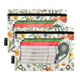 thumbnail image 5 of FORMRS 2 Pack Pencil Pouch for 3 Ring Binder with Clear Window Zipper Case, Watercolor Wildflowers Pattern, 5 of 6