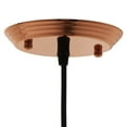 thumbnail image 4 of Modway Dimple 7" Bell Shaped Metal Pendant Lamp in Rose Gold and Black, 4 of 5