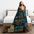 thumbnail image 5 of Pilot Gifts, Pilot Gifts Aviation Men, Unique Gifts for Pilots, Aviation Gifts for Pilots, Pilot Gifts for Men Women, Airplane Gifts for Pilots, Pilot Gifts for Christmas Throw Blanket 60x50, 5 of 5