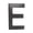 Bronze, variant on 4 in. Brass Floating House Letter E, Black