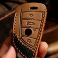 thumbnail image 4 of Car Key Fob Cover Case Protector For BMW X1 5 Series 7 Series X3 Car Key Fob Cover Leather Case Blade Key, 4 of 20
