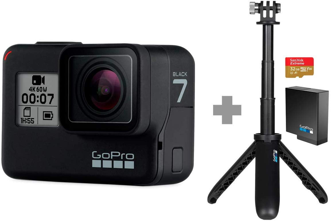GoPro Hero7 Black — Waterproof Action Camera with Touch Screen 4K Ultra HD  Video 12MP Photos 720p Live Streaming Stabilization