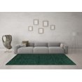 thumbnail image 3 of Ahgly Company Machine Washable Indoor Rectangle Abstract Turquoise Blue Modern Area Rugs, 7' x 10', 3 of 4