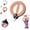 Pink Digital Light, variant on Arm and Shoulder Workout Equipment for Men and Women, 360° Hand-Crank Forearm Trainer, Smart Flabby Arm Exerciser, Shoulder Exercise and Mobility Trainer for Upper Body