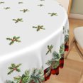 thumbnail image 5 of Duangreer Christmas Tablecloth for Party Dining Indoor and Outdoor, Retro Plaid Xmas Tree Print, Waterproof Tablecloths, 60''Round, 5 of 6