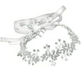 thumbnail image 1 of Diadema de boda Ormromra con flores de Diamantes de imitación plateados 40 x 5 cm, 1 of 8