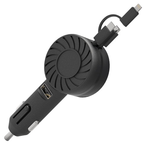 21W 3 In 1 Retractable Car Charger