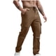 thumbnail image 2 of Pantalones cargo para hombre, estilo casual, con múltiples bolsillos, rectos, para exteriores, para fitness, 2 of 6