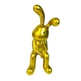 thumbnail image 4 of GUOOL Moderne Lapin Statue Lapin Sculpture Résine Artisanat Assis Posture Figure à Droite, 4 of 9