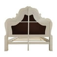 thumbnail image 3 of ACME Dresden California King Bed, Synthetic Leather & Bone White Finish, 3 of 5
