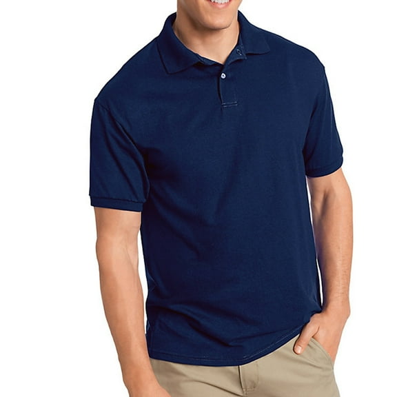 Hanes Men's Cotton-Blend Ecosmart&Reg; Jersey Polo