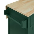 thumbnail image 4 of Crosley Furniture Cora Drop Leaf Traditional Wood Kitchen Island in Emerald, 4 of 24