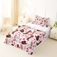 thumbnail image 5 of Homewish Cowgirl Hat Boots Twin Sheets,Romantic Floral Plants Bedding,Pink Brown,3pcs,1 Fitted Sheet and 1 Pillowcase, 5 of 6