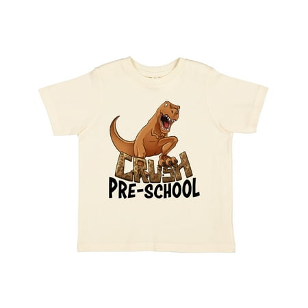 

Inktastic Crush Pre-School Roaring Dinosaur Gift Toddler Boy or Toddler Girl T-Shirt