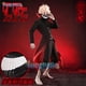 thumbnail image 2 of Disfraz de cosplay de Dandadan Okar Ken Takakura, peluca, máscara, poderes de abuela turbo, uniforme de cuello negro, cabello corto rizado, traje de Halloween, 2 of 5