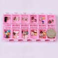 thumbnail image 4 of Vogacara Gran oferta, 1 unidad, caja de almacenamiento vacía de diamantes de imitación para decoración de uñas de 12 rejillas de plástico Type6 NO6, 4 of 6