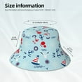 thumbnail image 6 of Bingfone Sailboats Anchors Bucket Hat For Men Women,Packable Reversible Printed Sun Hats,Fisherman Outdoor Travel Hiking Beach Caps, 6 of 9