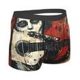 thumbnail image 4 of Uemuo Abstract Skull Guitar Art Pattern Men's Boxer Briefs,Trunk Anti-Chafing,Comfortable, Durable, and Stylish Underwear-Small, 4 of 9