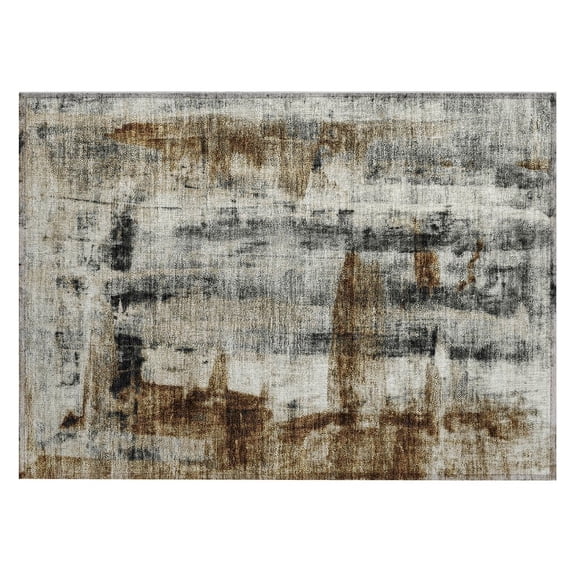 Dalyn Rugs Machine Washable Indoor/Outdoor Chantille Taupe 1'8" x 2'6" Rug
