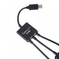 thumbnail image 4 of Forzero 15cm USB Type C 3.1 Male to Dual USB 2.0 Female OTG Charging Cable 2 Port HUB Cables 1 to 3 Cord or Y Splitter Cables, 4 of 6