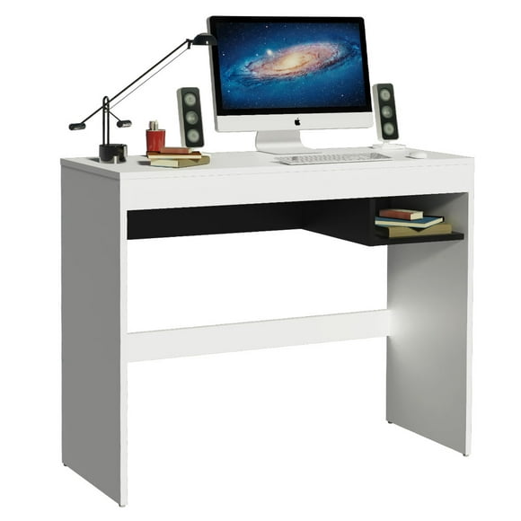 Escritorio Madesa Rubí con Tapa de madera y 1 nicho