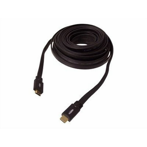 SIIG CB-HM0312-S1 32.8 ft. Black Connector A: 1 x HDMI, Male Connector B: 1 x HDMI, Male Flat HDMI Cable
